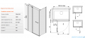 Sanplast kabina narożna prostokątna KNDJ2/PRIII-70x120 70x120x198 cm przejrzyste 600-073-0220-38-401