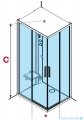 Novellini Glax 1 2.0 kabina standard 100x80 lewa czarna G21A198SMFL-1HH