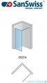 SanSwiss Pur PDT4 kabina Walk-in 100-160cm profil chrom szkło Satyna Lewa PDT4GSM41049