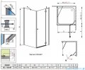 Radaway Torrenta Kdj Kabina prysznicowa 100x90 prawa szkło przejrzyste 32246-01-01NR