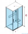 Novellini Glax 2 2.0 kabina z hydromasażem 120x80 prawa czarna G222P129DM1-1HU
