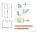 Radaway Idea 8 Kdj kabina 140x75cm lewa szkło przejrzyste 10340720-01-01L/10350653-01-01/10360075-01-01R