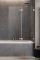 Radaway Essenza Pro Brushed Nickel Pnd II parawan nawannowy 140cm prawy szczotkowany nikiel 10102140-91-01R