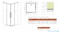 Radaway Idea 8 QL Kdd kabina 80x100cm szkło przejrzyste 10590080-01-01L/10590100-01-01R