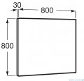 Roca Luna lustro łazienkowe w ramie z oświetleniem obwodowym LED 80x80cm A812397000