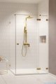 Radaway Essenza Pro Brushed Gold Kdj kabina 80x75cm prawa szczotkowane złoto 10097080-99-01R/10098075-01-01
