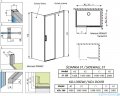 Radaway Idea White Kdj kabina 160x120cm prawa szkło przejrzyste 387046-04-01R/387054-04-01L
