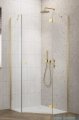 Radaway Essenza 8 Gold Ptj kabina pięciokątna 80x80cm prawa złoty połysk/szkło przejrzyste 10490000-09-01R/10490100-01-01