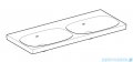 Geberit Acanto Umywalka ścienna bez otworu na baterie 120x48 cm KeraTect 500.628.01.8