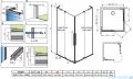 Radaway Furo SL Gold KDD kabina 110x100cm złoty połysk/szkło przejrzyste 10305110-09-01L/10305100-09-01R