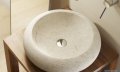 Bathco Fiji umywalka nablatowa kamienna 45cm beige 00316