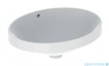 Geberit VariForm Umywalka owalna wpuszczana w blat 50x40cm szkliwiony spód KeraTect 500.709.00.2