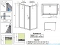 Radaway Premium Plus DWJ+S kabina prysznicowa 120x80cm szkło przejrzyste 33313-01-01N/33413-01-01N