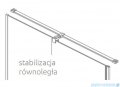 Radaway Furo Gold DWJ drzwi prysznicowe 140cm lewe szkło przejrzyste 10107722-09-01L/10110680-01-01 