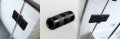 Radaway Nes 8 Black KDD B kabina walk in 100cm lewa czarny mat/szkło przejrzyste 10074100-54-01L