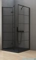 New Trendy New Soleo Black 90x90x195 cm kabina lewa przejrzyste D-0289A/D-0120B