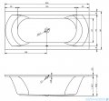 Riho Lima wanna prostokątna 200x90cm z hydromasażem Flow lewa B054007005