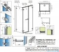 Radaway Arta Kds II kabina 100x100cm prawa szkło przejrzyste 386521-03-01L+1386103-03-01+386112-03-01