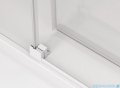 SanSwiss Cadura White Line kabina Walk in 140cm lewa ze ścianką przesuwną profile biały mat CAW2G1400907