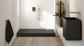 Schedpol Schedline Nonlimits brodzik 90x90cm Black  Stone 3ST.N1K-9090/C/ST-M1/C/ST