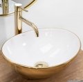 Rea Sofia Umywalka nablatowa Gold/White REA-U0456