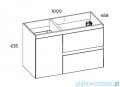 Elita Split szafka podumywalkowa z koszem cargo prawa 100x63x46cm Anthracite mat 168154