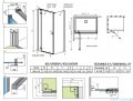 Radaway Essenza Kdj Gold kabina 110x120cm lewa szkło przejrzyste 1385041-09-01L/1384054-01-01