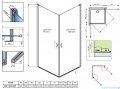 Radaway Nes Black KDD I kabina 80x90 przejrzyste 10021080-54-01L/10021090-54-01R