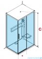 Novellini Glax 2 2.0 kabina masażowo-parowa 120x80 prawa srebrna G222P129DT5-1BB