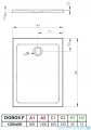 Radaway Doros F Stone brodzik 130x80 kaszmirowy SDRF1380-01-84S
