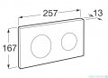 Roca Przycisk podwójny wandaloodporny inox PL10 ONE A890189304
