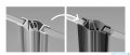 Radaway Nes 8 Black Kdd II kabina 90x100cm czarny mat/szkło przejrzyste 10085090-54-01L/10085100-54-01R