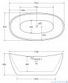 Besco Ayla wanna 170x80cm wolnostojąca z syfonem #WAS-170-A