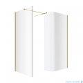 Excellent Vidoq walk-in kabina prysznicowa gięta, ścianka prosta 120cm, ścianka gięta 93cm złoty połysk KAEX.1507.K.1200.0930.GL