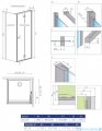 Radaway Essenza New KDJ-B kabina prysznicowa 90x75 prawa przejrzyste 385082-01-01R/384049-01-01