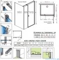 Radaway Nes Black Kds I kabina 100x80cm prawa czarny mat/szkło przejrzyste 10023100-54-01R/10043080-54-01