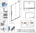 Radaway Furo SL Dwj drzwi 90cm prawe chrom połysk/szkło przejrzyste 10307472-01-01R/10110430-01-01