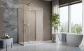 Radaway Essenza Brushed Gold Kdj+S kabina 90x110x90cm lewa szczotkowane złoto 1384050-01-01/1385023-99-01L/1384050-01-01