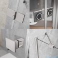 Radaway Essenza 8 Brushed Nickel Dwj drzwi wnękowe 110cm prawe szczotkowany nikiel/szkło przejrzyste 10480712-01-01R/10460337-91-01R