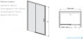 Sanplast Free Zone D2L(P)/FREEZONE drzwi przesuwne 140x190 cm lewe czarny matowy 600-271-3190-59-401