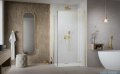 Radaway Essenza Kdj Gold kabina 90x90cm prawa szkło przejrzyste 1385044-09-01R/1384050-01-01