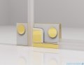 SanSwiss Cadura Gold Line drzwi wahadłowe 90 cm jednoczęściowe lewe z profilem przyściennym CA1CG0901207