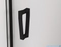 SanSwiss Cadura Black Line drzwi wahadłowe 80cm dwuczęściowe profile czarny mat CA2C0800607