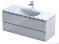 Oristo Brylant szafka z umywalką wisząca 119x50x45 biały połysk OR36-SD2S-120-1-V3/UME-AM-120-92-C