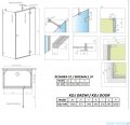Radaway Essenza Pro Kdj+S kabina 100x100x100cm prawa szkło przejrzyste 10097310-01-01R/10098100-01-01/10098100-01-01