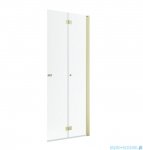 Radaway Nes 6 KDD B Brushed Light Gold kabina walk-in 80cm prawa szczotkowane jasne złoto szkło przejrzyste 10024080-98-01R