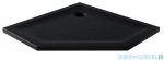 New Trendy Mild Stone brodzik akrylowy pięciokątny 90x90x4,5 cm czarny B-0582