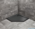 Radaway Doros Pt Stone brodzik pięciokątny 80x80x5cm czarny SDRPT8080-01-54S