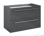 Roca Kwadro szafka 80x38x53 cm szary A857970153