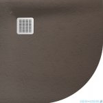 Roca Terran 90x90cm brodzik półokrągły konglomeratowy cafe AP10538438401660